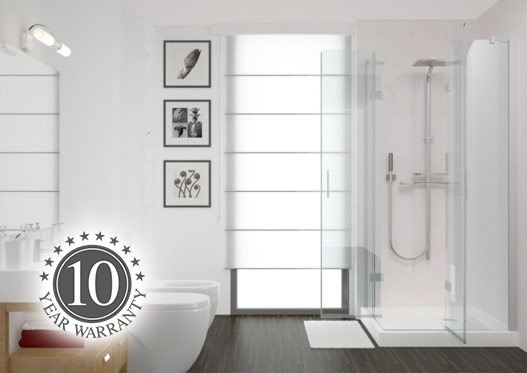 Contemporary bathroom with shower panels by Interior Panel Systems